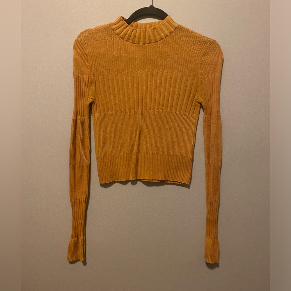 American Eagle Long-sleeve Ribbed Shirt